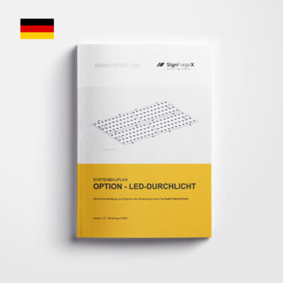 Systembauplan - SignSystem 1320 – LED-Durchlicht