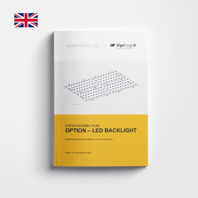 Systembauplan - SignSystem 1320 – LED-Durchlicht - Englisch